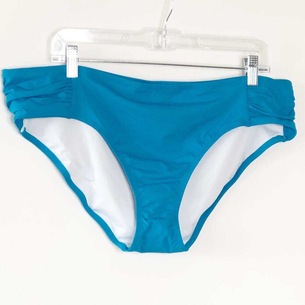 Lands End Size 18 Aqua Blue Swim Bottom Bikini NEW